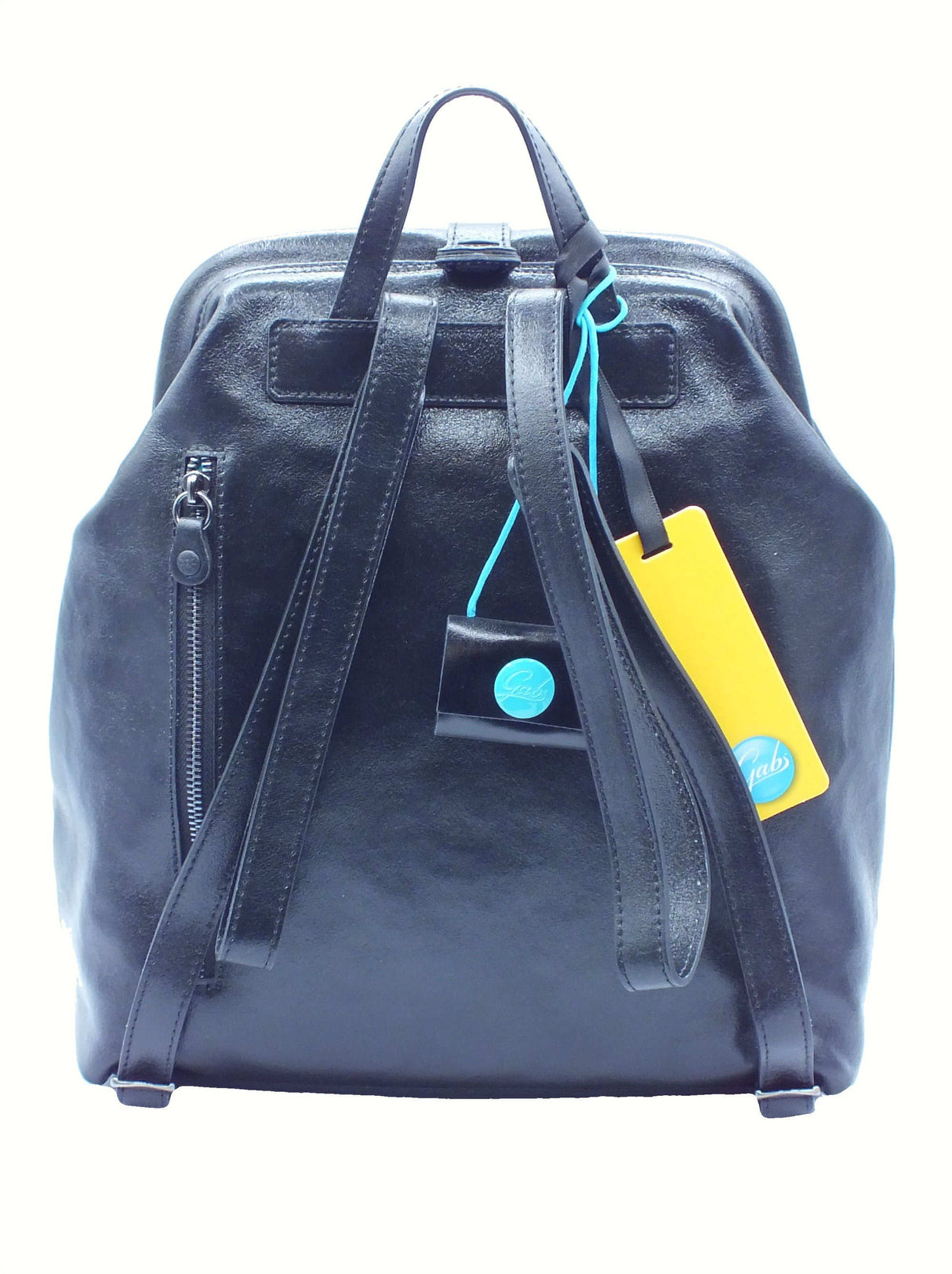 Gabs Gabs G011750T2 Alise Laminato Black TG M Zainetto per Donna in pelle nera Black