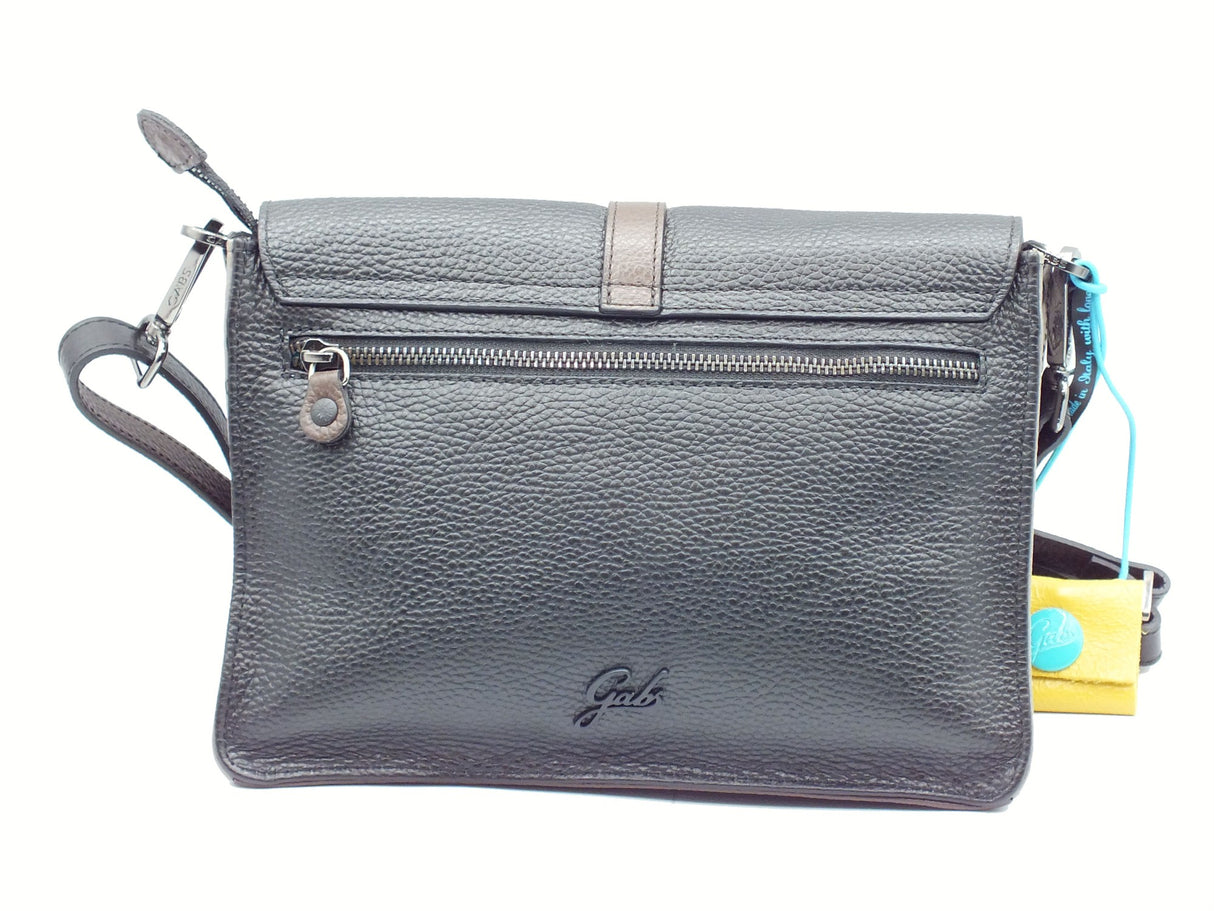 Gabs Gabs G011990T2 Asheley Tricolor Bull Black TG M Tracollina per Donna in pelle con pattina e lampo Tricolor Bull Black
