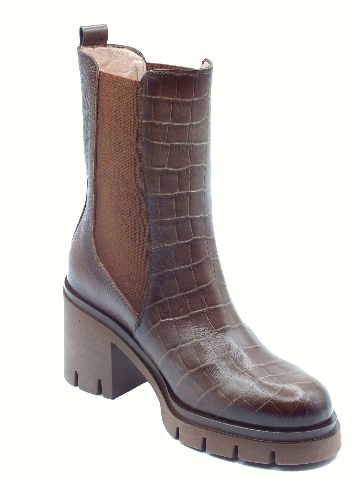 Hispanitas Hispanitas BHI254313 Zurich Arizona Tronchetti Beatles per Donna in pelle e tessuto tacco alto Zurich Arizona