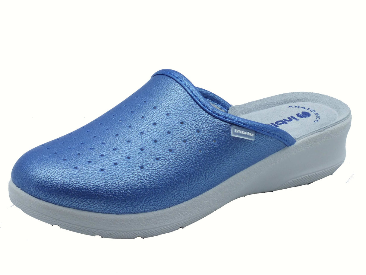 InBlu InBlu 5000033N Jeans Pantofole per Donna sottopiede anatomico in pelle Jeans