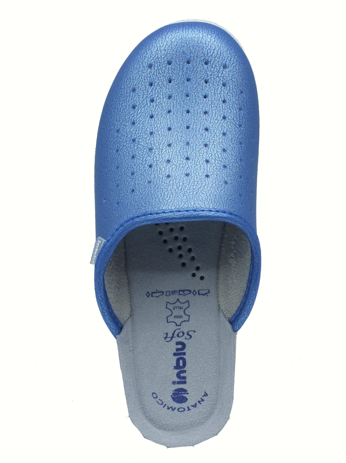 InBlu InBlu 5000033N Jeans Pantofole per Donna sottopiede anatomico in pelle Jeans