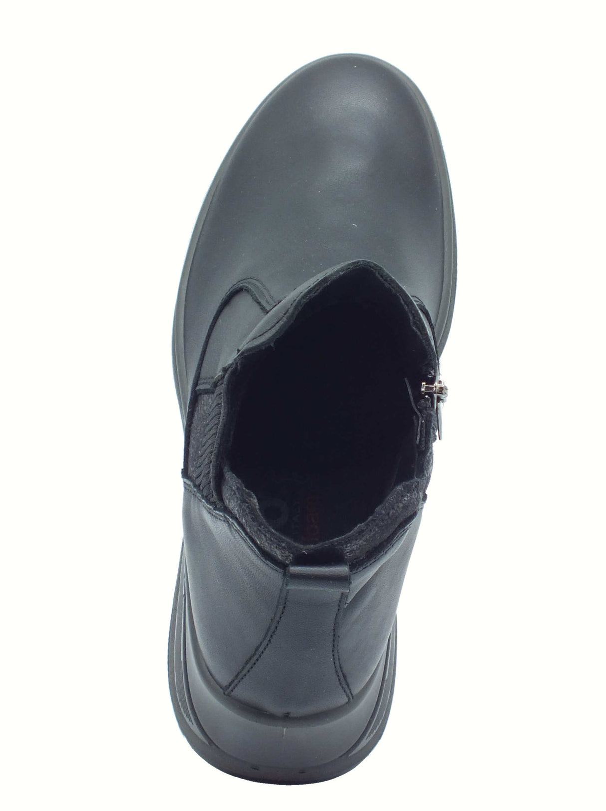 Igi&Co Igi&Co 8654200 Nappa Soft Nero Tronchetti con zeppa per Donna in pelle Nero