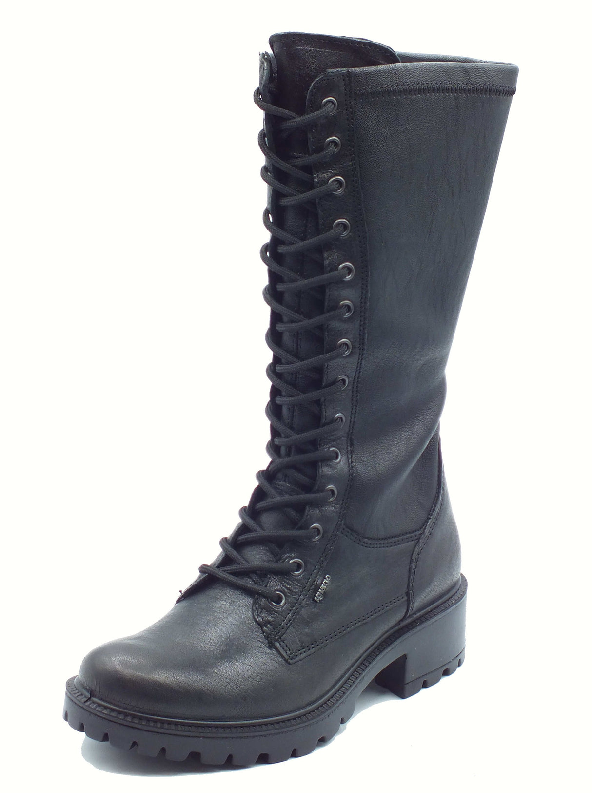 Igi&Co Igi&Co 8663100 Cap Met Pa Nero Anfibi per Donna in pelle con lampo e lacci Nero