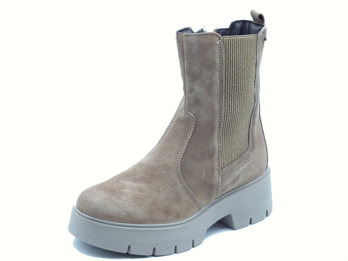 Igi&Co Igi&Co 8665611 Scam. Super Fango Tronchetti con tacco per Donna in camoscio Fango