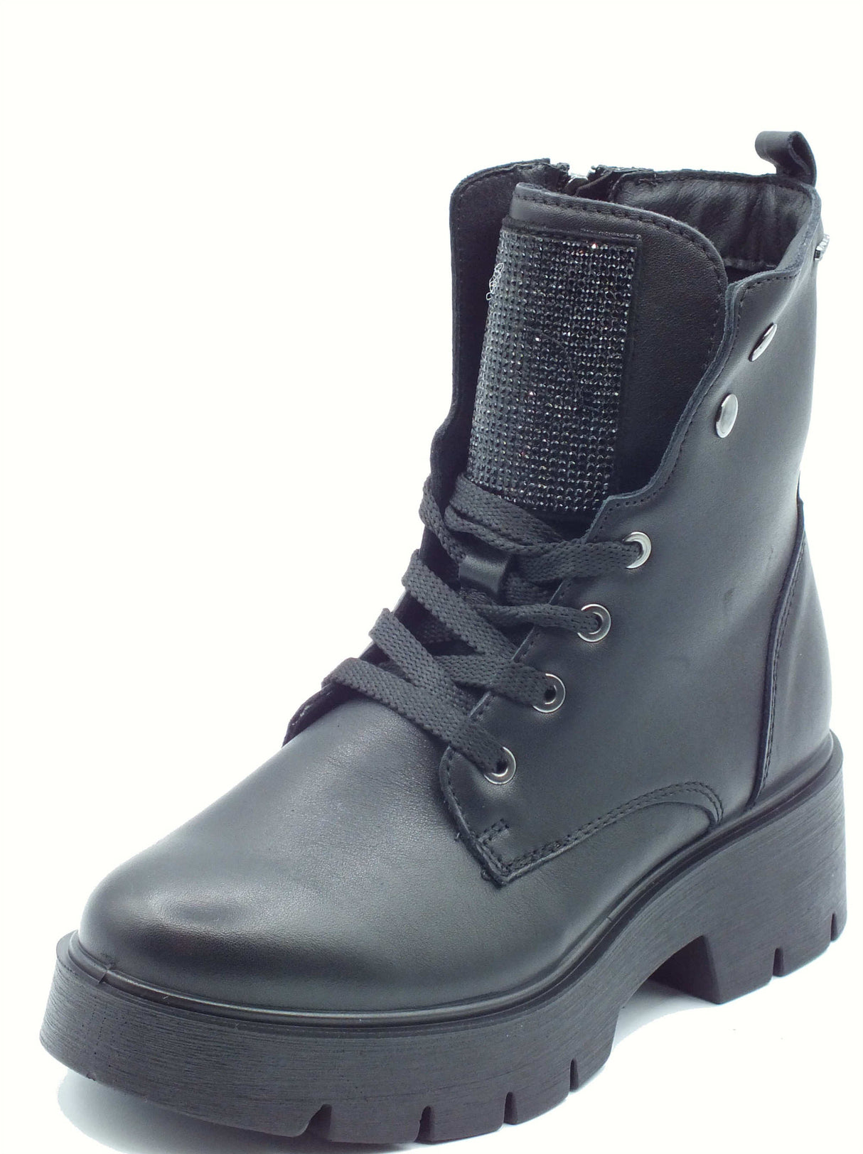 Igi&Co Igi&Co 8665833 Nappa Soft Nero Scarponcini per Donna in pelle nera Nero