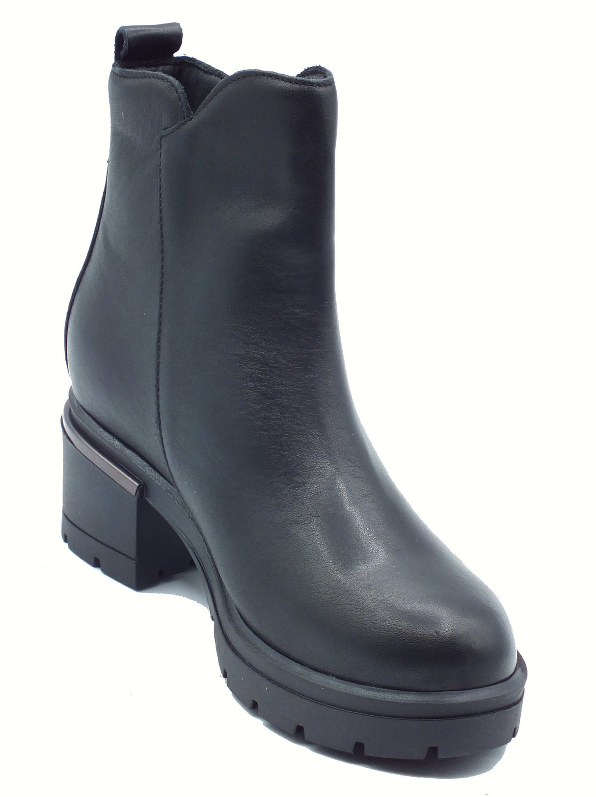 Igi&Co Igi&Co 8693900 Nappa Soft Nero Tronchetti con tacco per Donna in pelle nera Nero