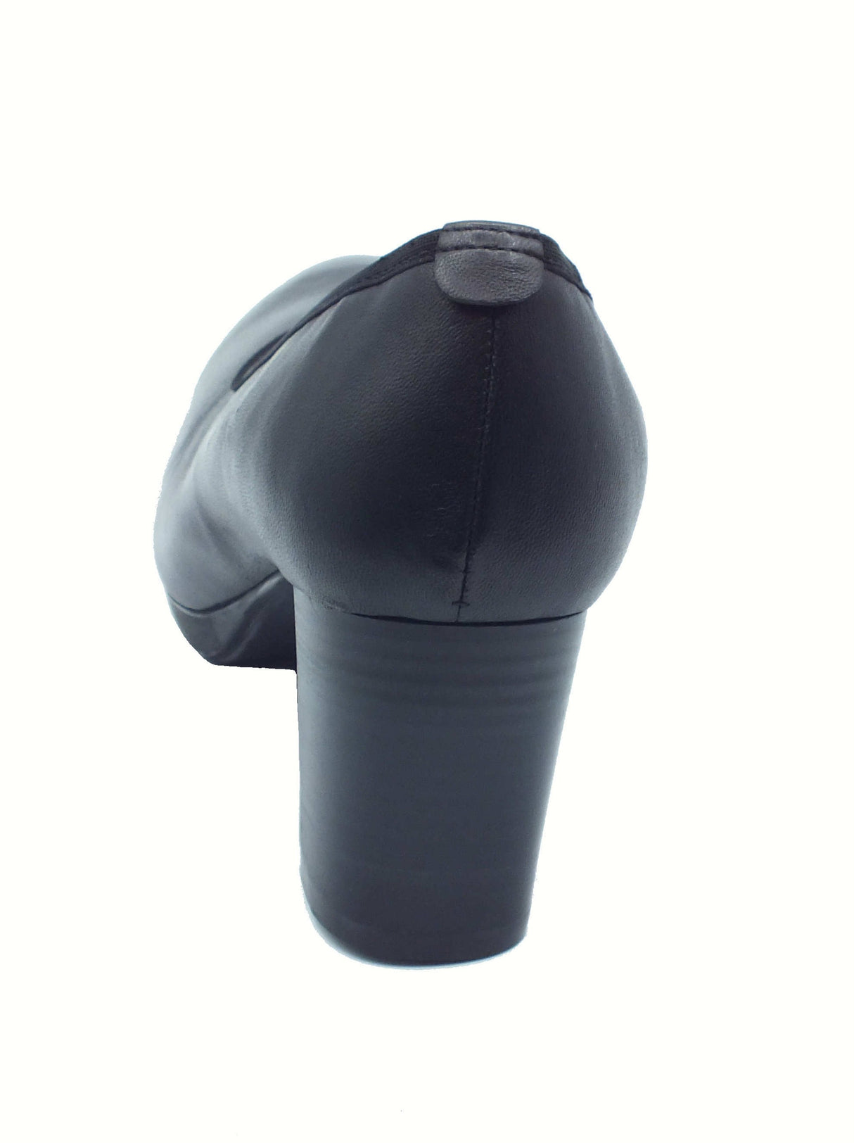 Melluso Melluso D5154 Nicole Nero Decoltè per Donna in pelle con tacco Nicole Nero