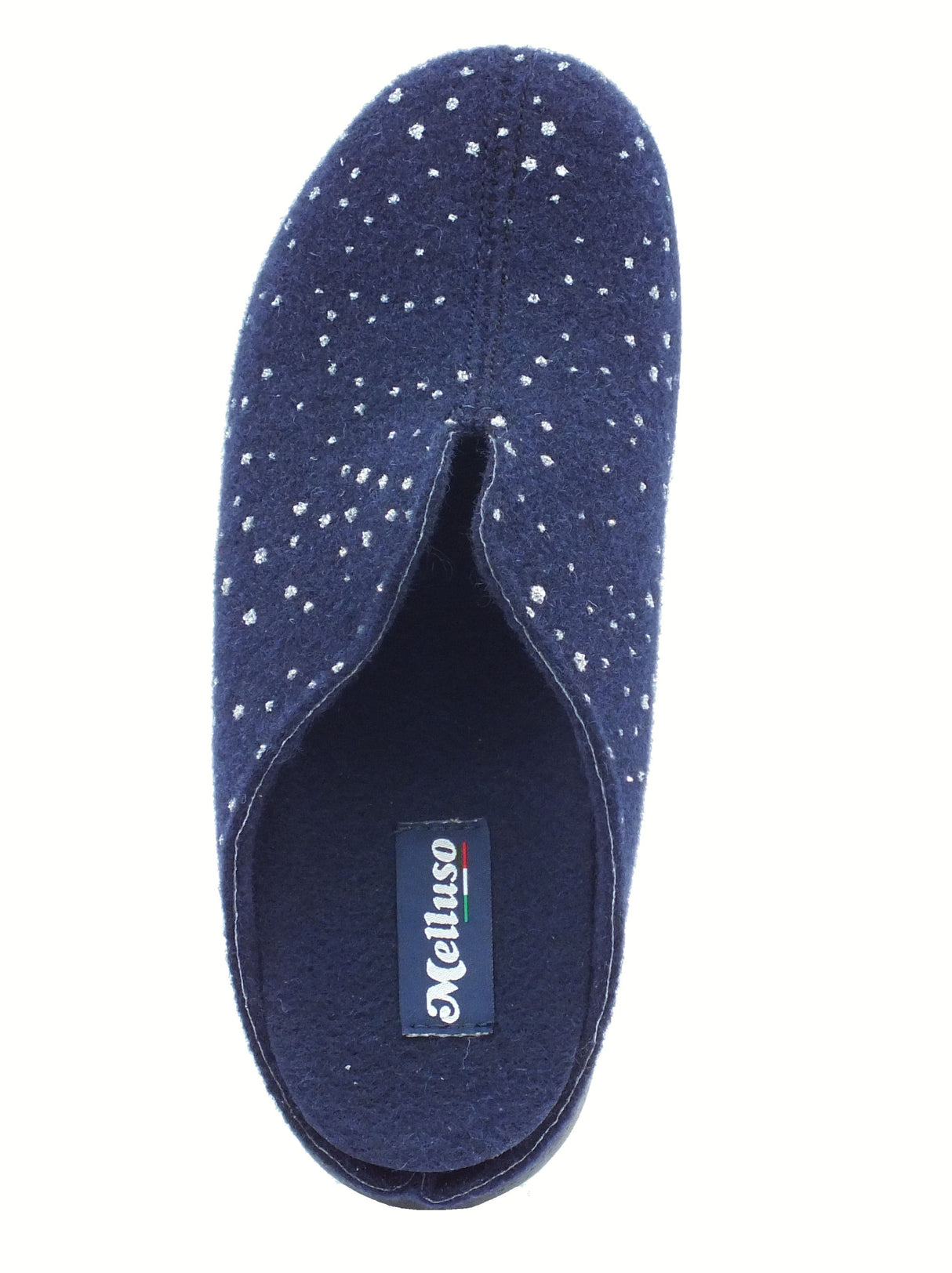 Melluso Melluso PD621 Blu Pantofole per Donna in tessuto blu con sottopiede estrabile Blu