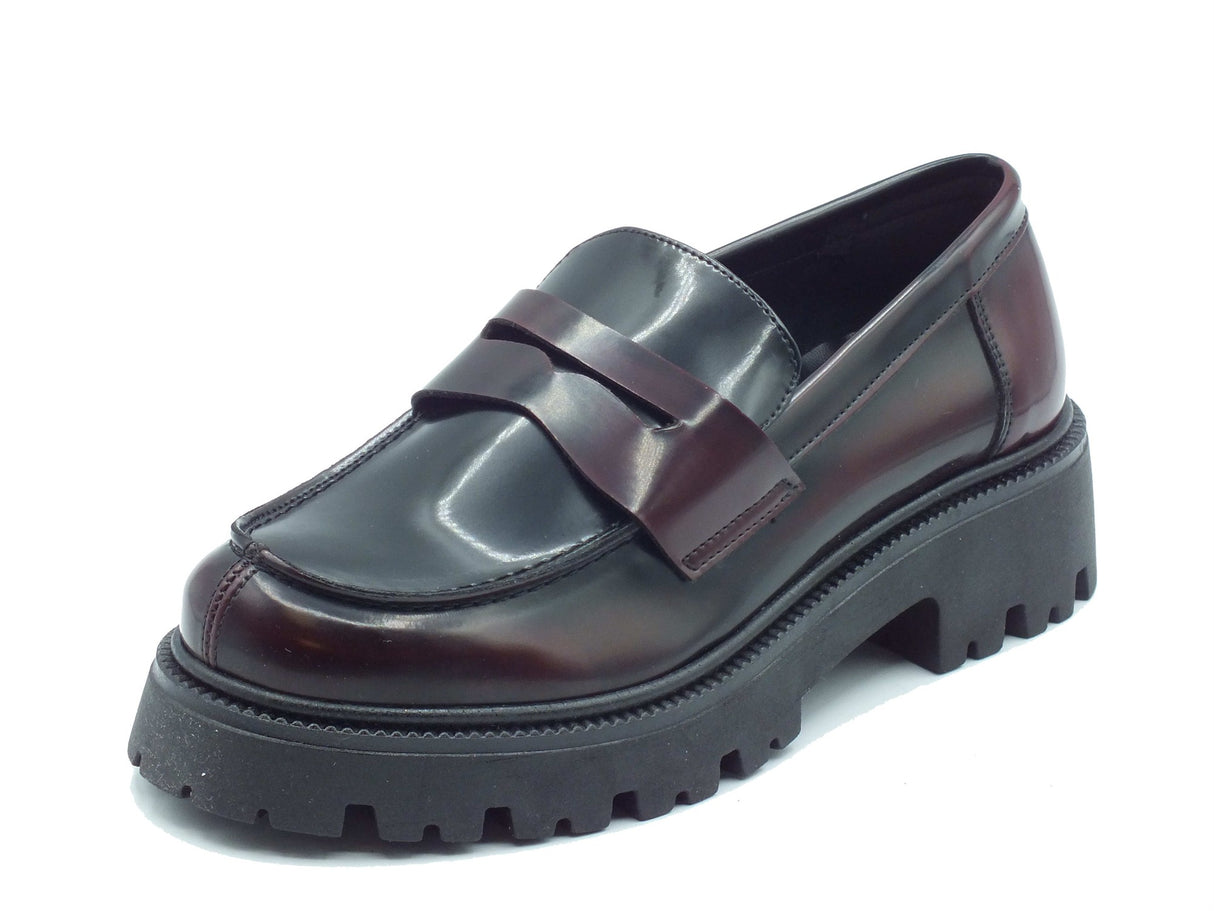 Nacrèe Nacrèe 6008007 Brus Bordò Nero Mocassini classici per Donna tacco alto Bordò