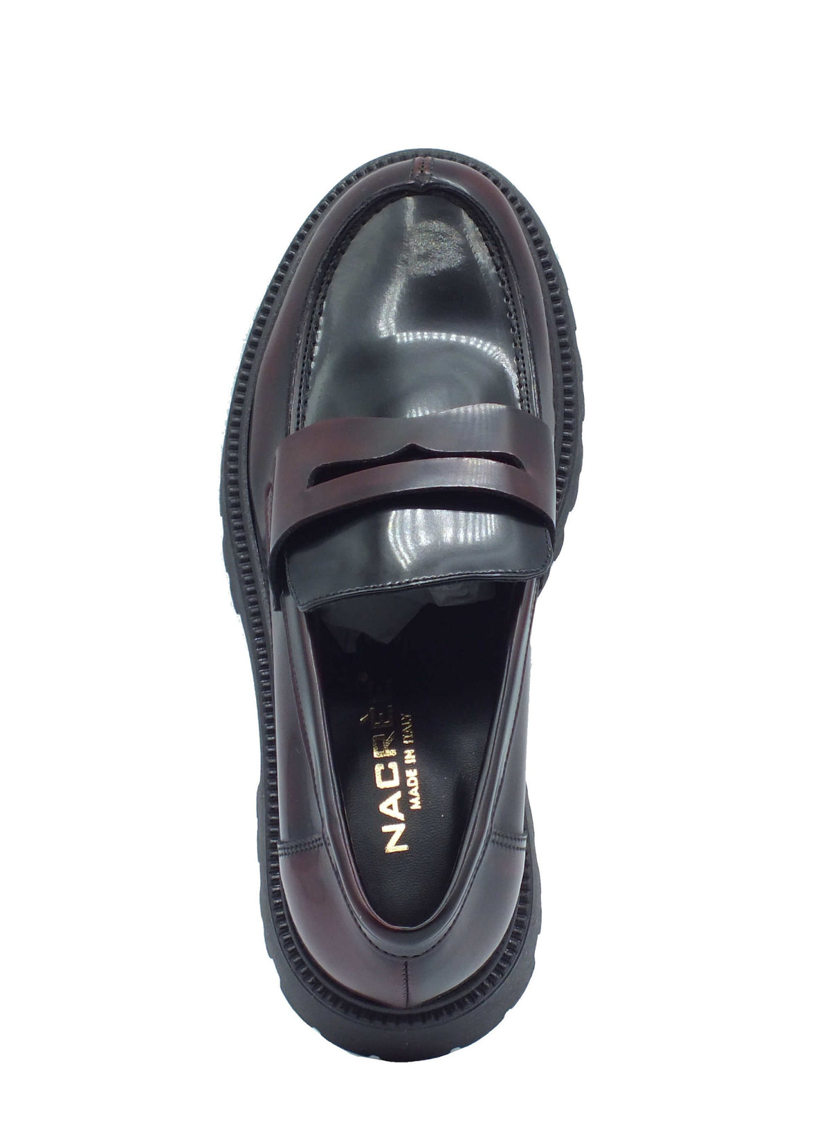 Nacrèe Nacrèe 6008007 Brus Bordò Nero Mocassini classici per Donna tacco alto Bordò