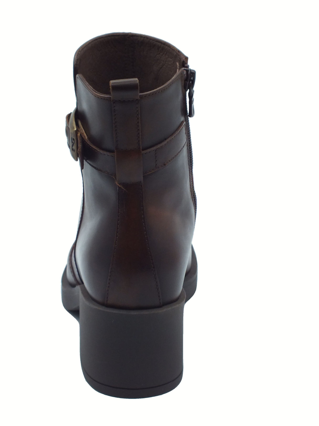 Nero Giardini NeroGiardini I513871 Delavato Beige Tronchetti per Donna in pelle con lampo Beige