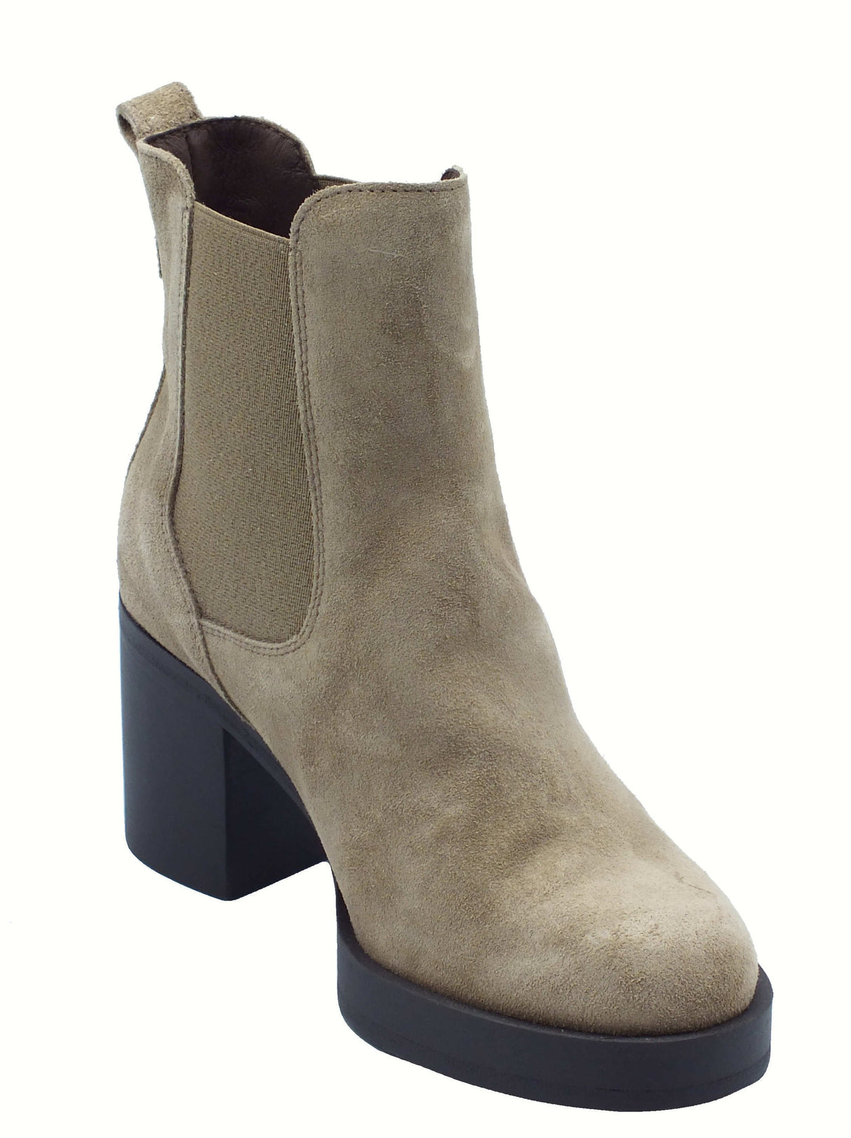 Nero Giardini NeroGiardini I513890D Arold Argilla Tronchetti Beatles per Donna in nabuk tacco alto Arold Argilla