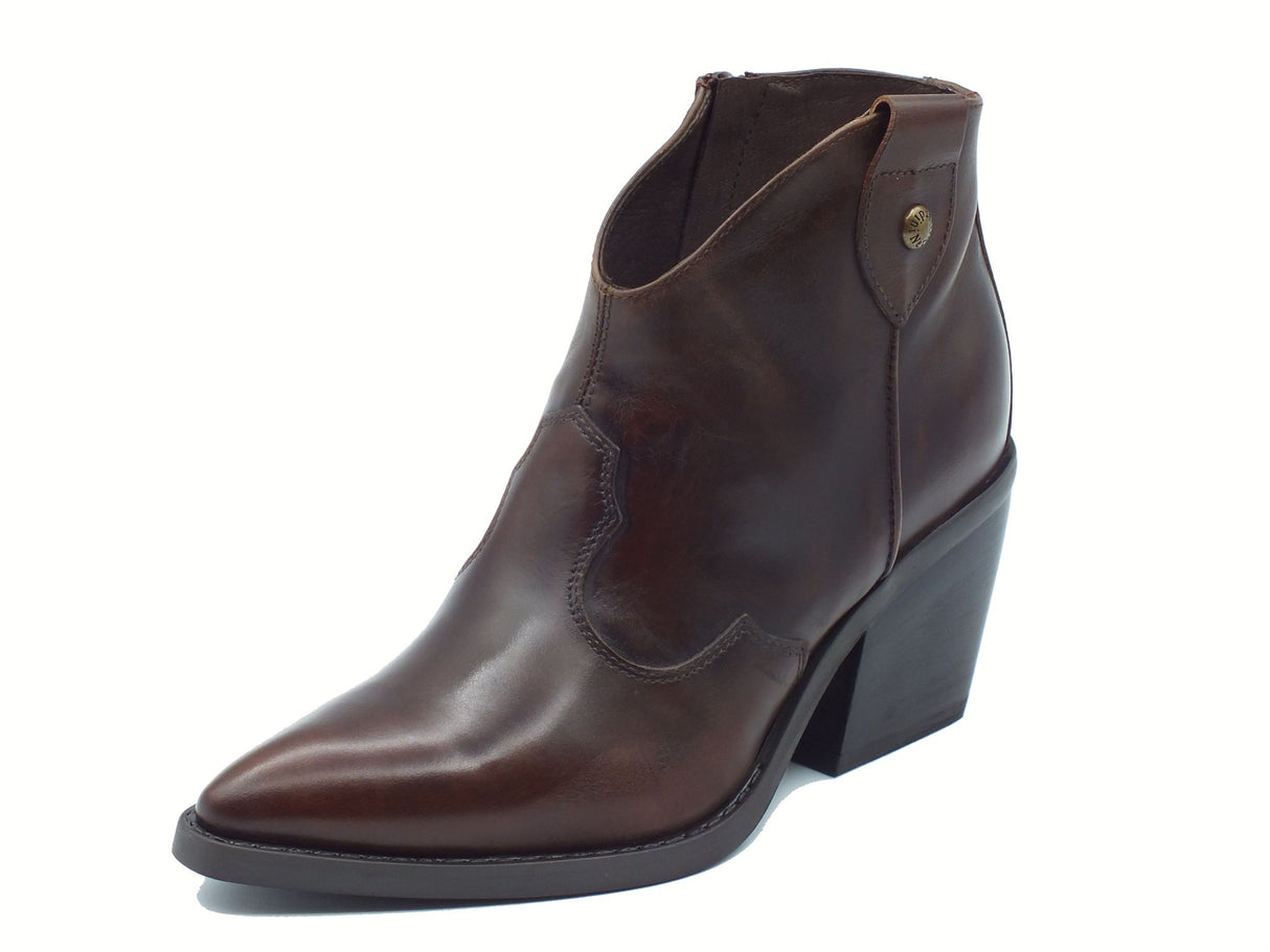 Nero Giardini NeroGiardini I513920D Delavato Beige Tronchetti per Donna in pelle marrone Delavato Beige