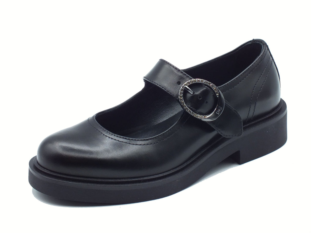 Nero Giardini NeroGiardini I513970D Prince Nero Ballerine per donna in pelle con tacco basso Nero