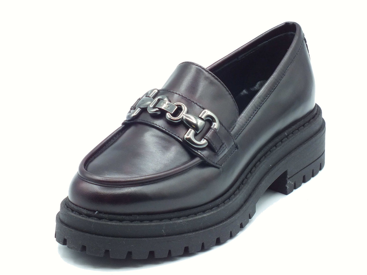 Nero Giardini NeroGiardini I514010D Manolete Bordò Mocassini per Donna in pelle con tacco medio Bordò