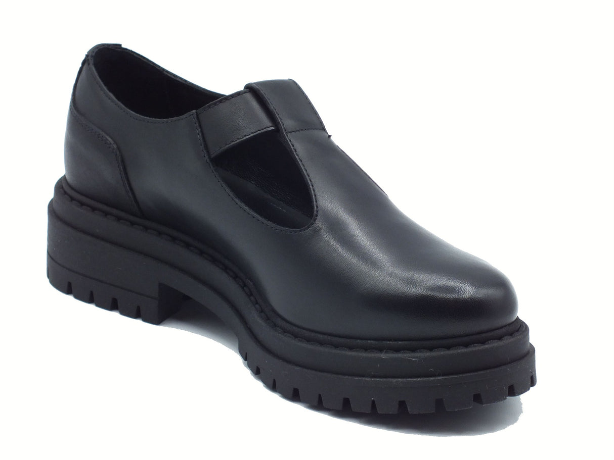 Nero Giardini NeroGiardini I514013D Guanto Nero Mocassini per Donna in pelle con regolazione Nero