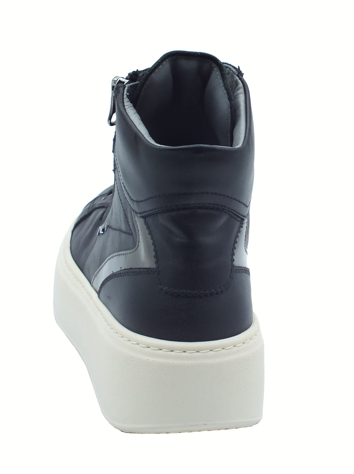 Nero Giardini NeroGiardini I514213D Guanto Nero Sneakers per Donna in pelle zeppa alta Nero