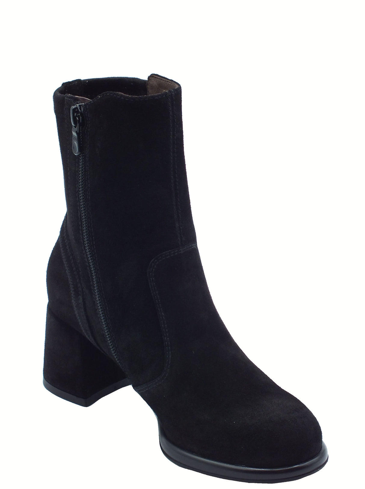 Nero Giardini NeroGiardini I514311D Arold Nero Tronchetti Donna in camoscio e tessuto elasticizzato Nero