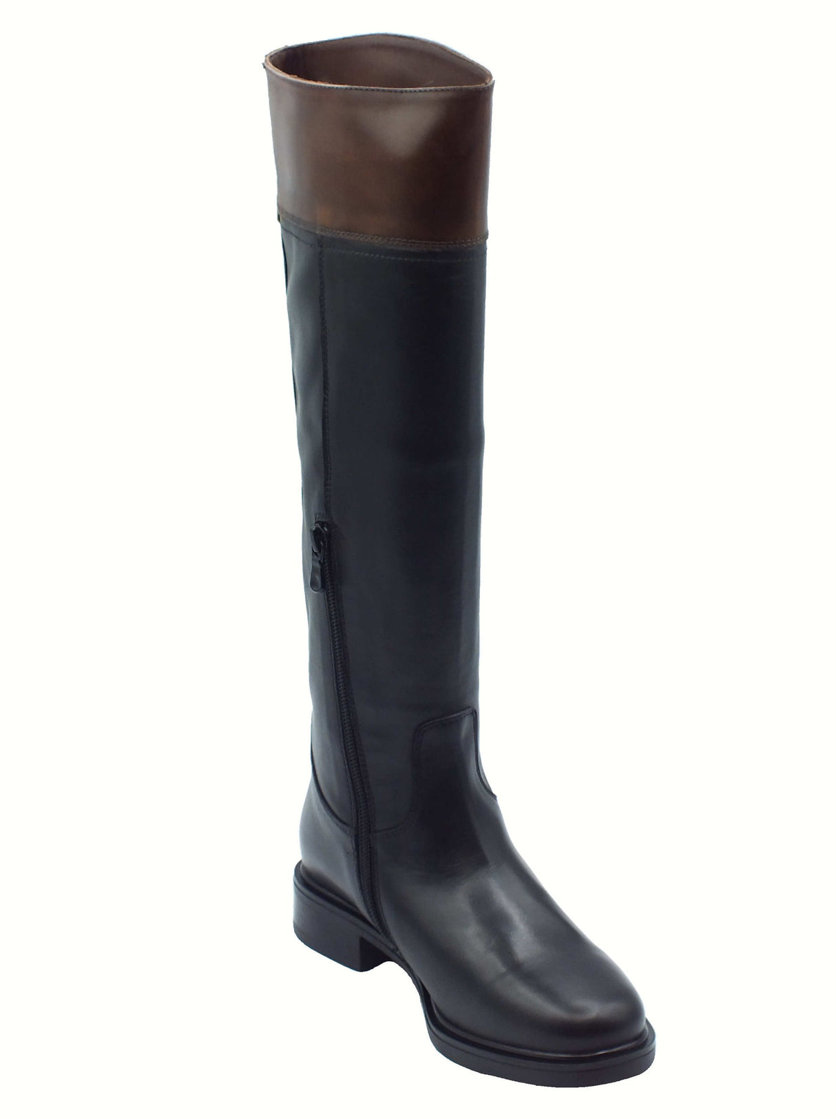 Nero Giardini NeroGiardini I514701D Nero Stivali per Donna in pelle con tacco Nero