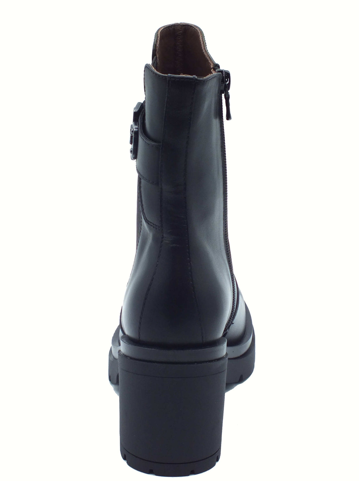 Nero Giardini NeroGiardini I514790D Guanto Nero Tronchetti per Donna in pelle con lampo Nero