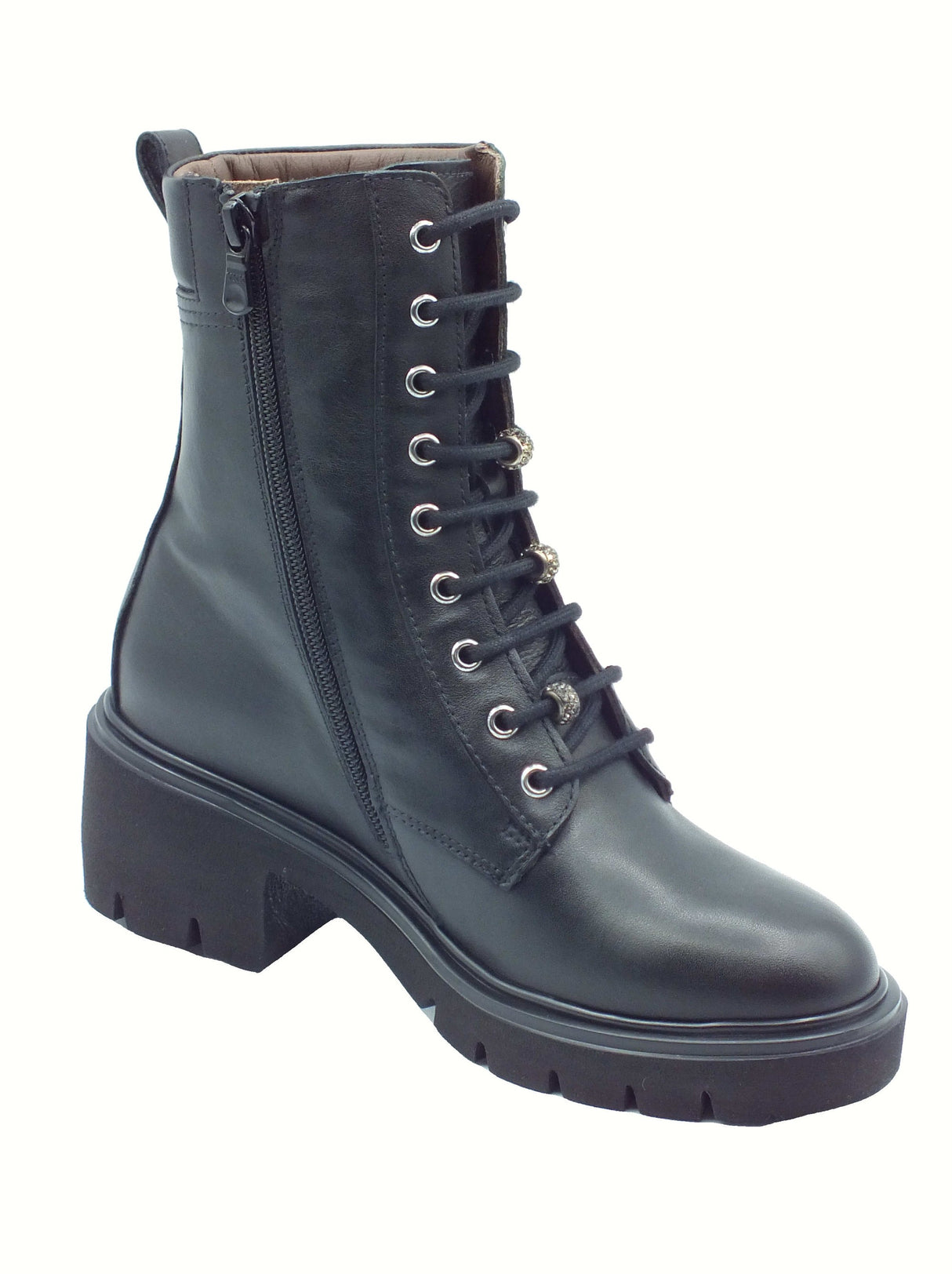 Nero Giardini Nero Giardini Anfibi Donna I514810D Sagar Deco Nero pelle nero Nero