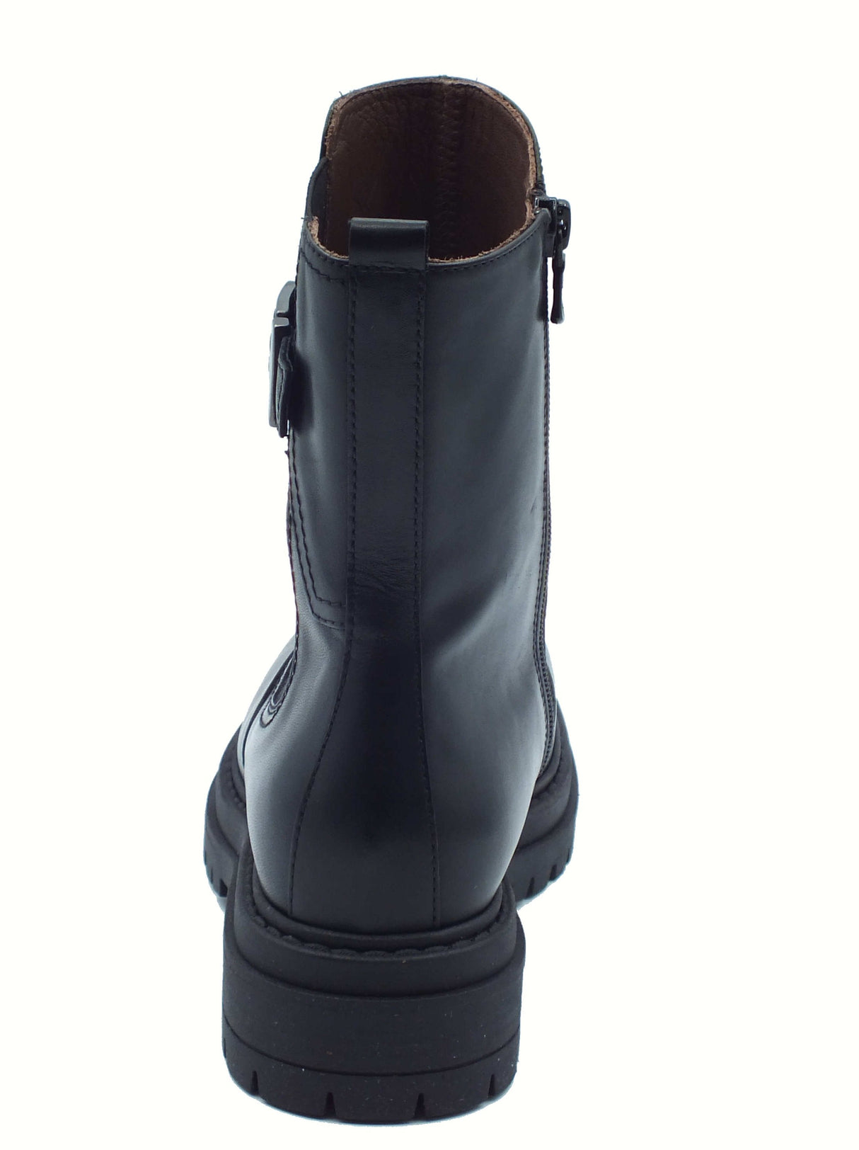 Nero Giardini NeroGiardini I514830D Guanto Nero Tronchetti per Donna in pelle con elastico e lampo Nero