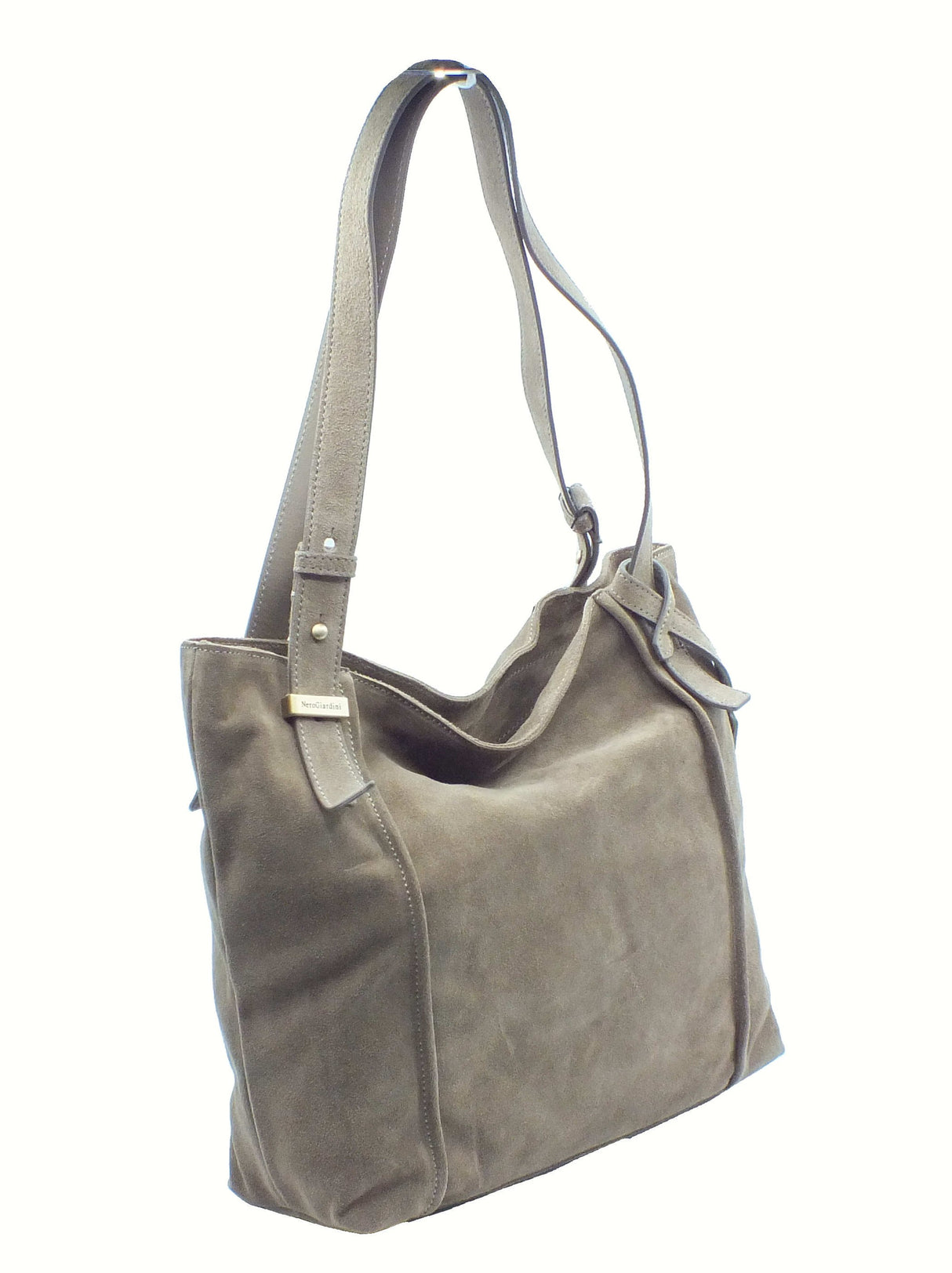 Nero Giardini NeroGiardini I544040D Velour Argilla Borsa per Donna in camoscio con lampo Argilla