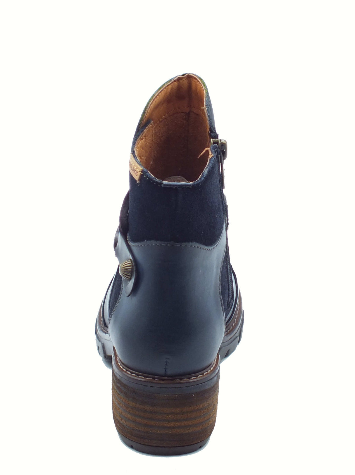 Pikolinos Pikolinos W1T 8906C2 San Sebastia Blue Tronchetti per Donna in pelle con tacco San Sebastia Blue