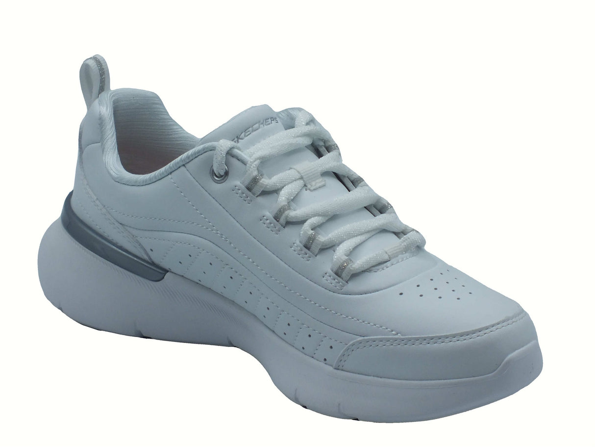 Skechers Skechers 150373 Skech-Air Dynamight White Scarpe Sportive per Donna in ecopelle bianco White