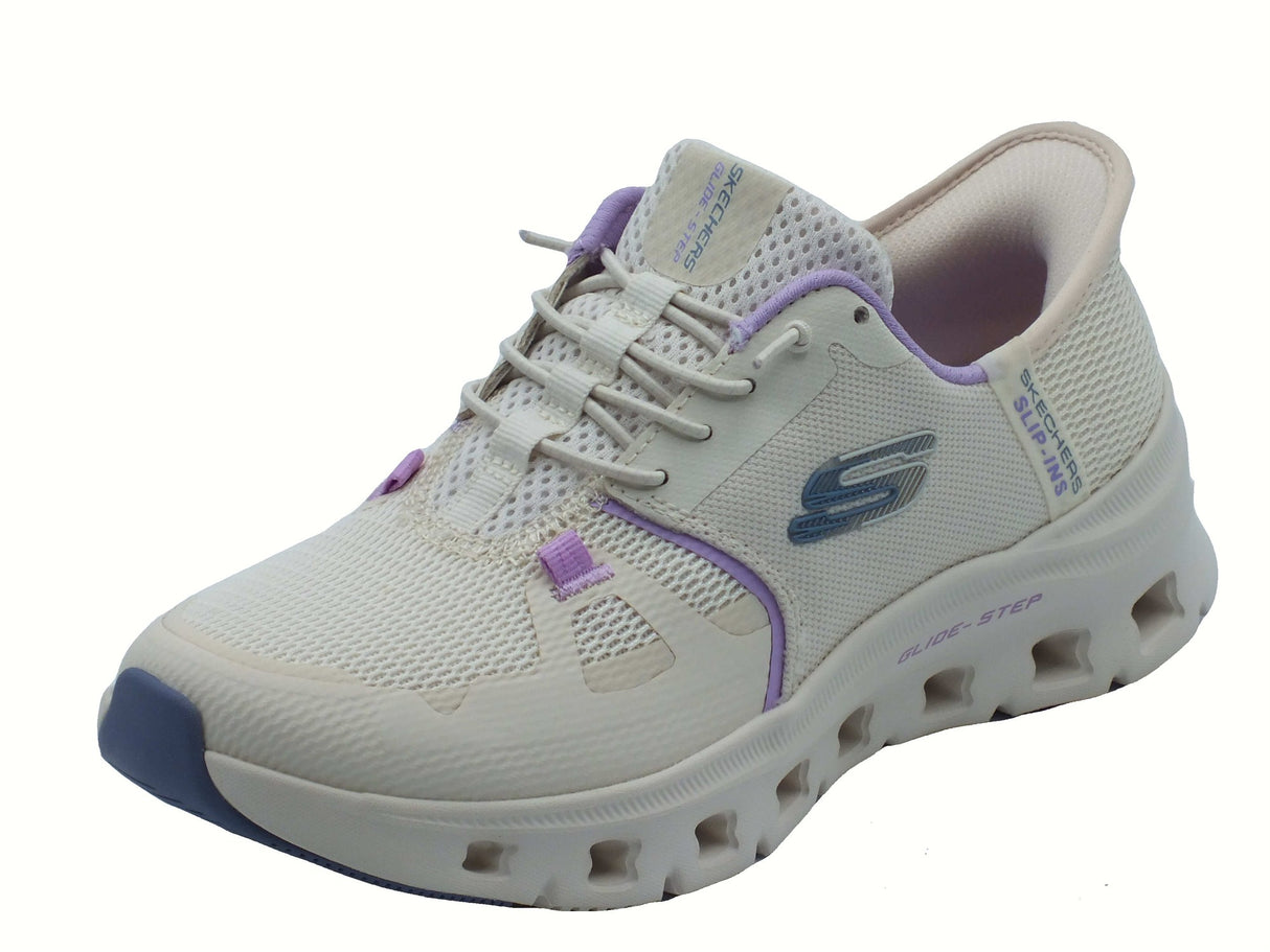Skechers Skechers 150420 Glide Step Pro Nat Multi Scarpe Slip-On per Donna in tessuto naturale fuxia Nat Multi