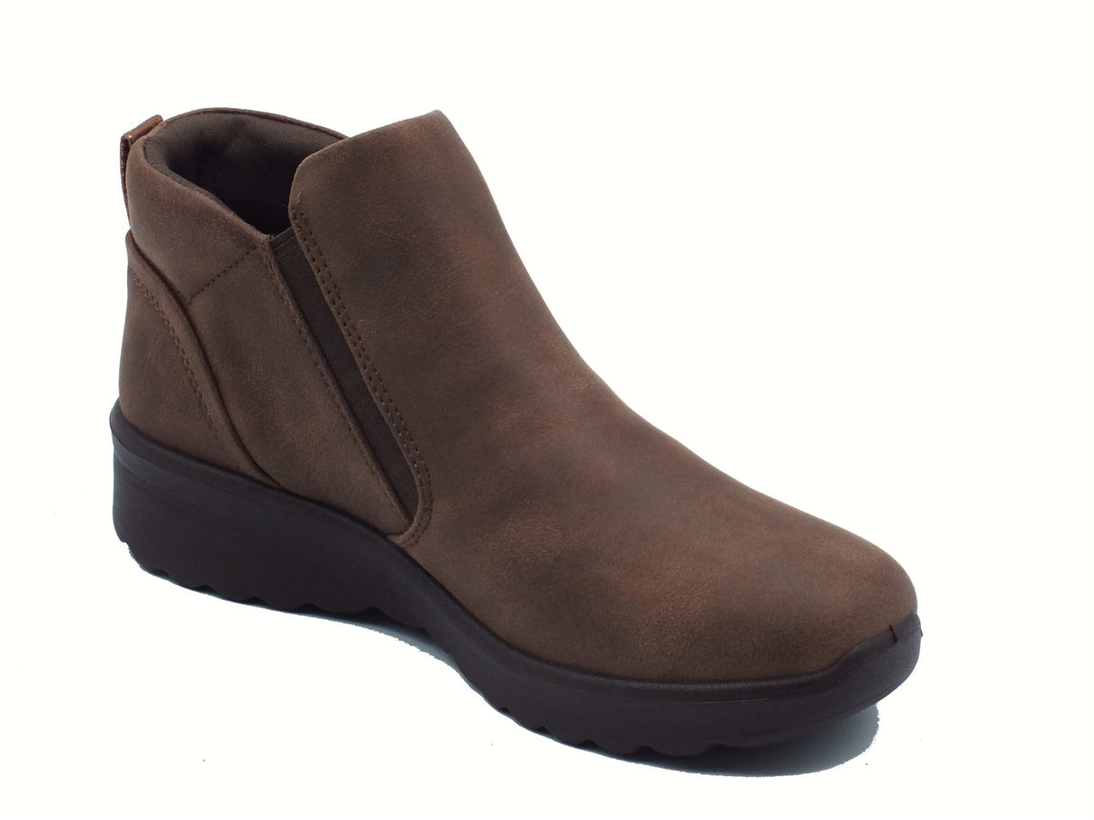 Skechers Skechers 158952 Fall in Bloom Chocolate Tronchetti per Donna in ecopelle testa di moro con lampo Chocolate