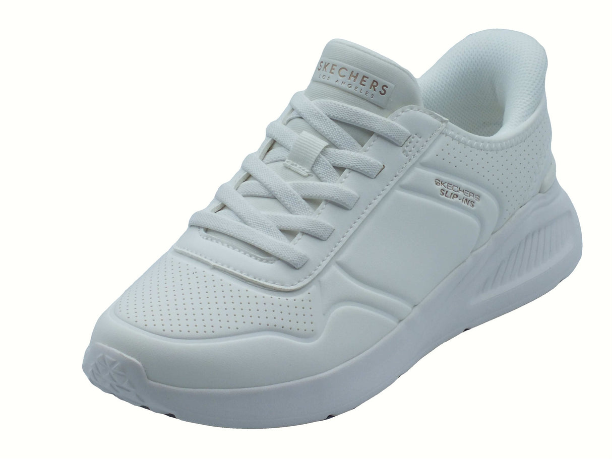 Skechers Skechers 177394 Uno Lite Floating Steps Whitee Scarpe Sportive per Donna in ecopelle bianca White