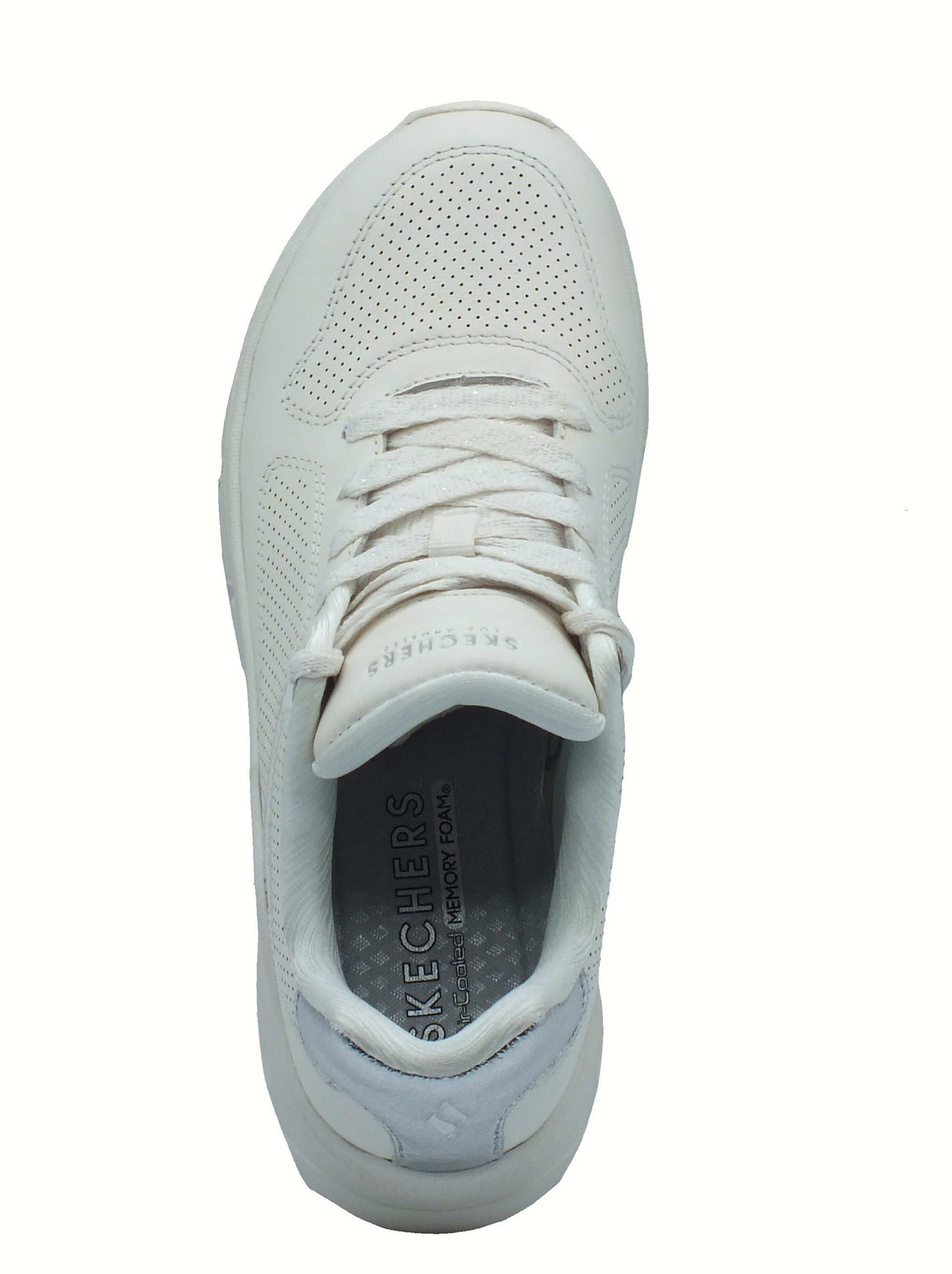 Skechers Skechers 177767 Uno Icon Odolized Air White Scarpe Sportive per Donna in ecopelle bianca White