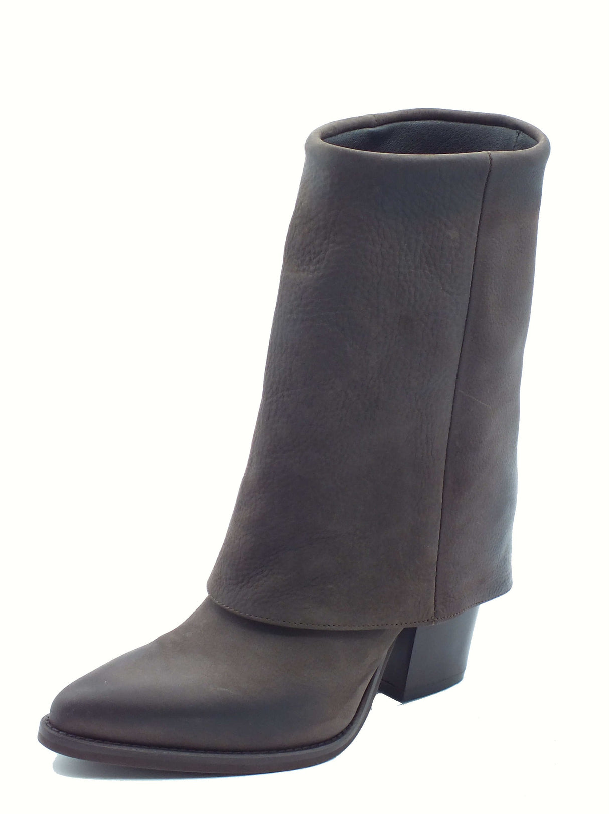 Stelio Malori STM - Stelio Malori 2050 Alpaca Moro Tronchetti Texani per Donna in pelle Alpaca Moro