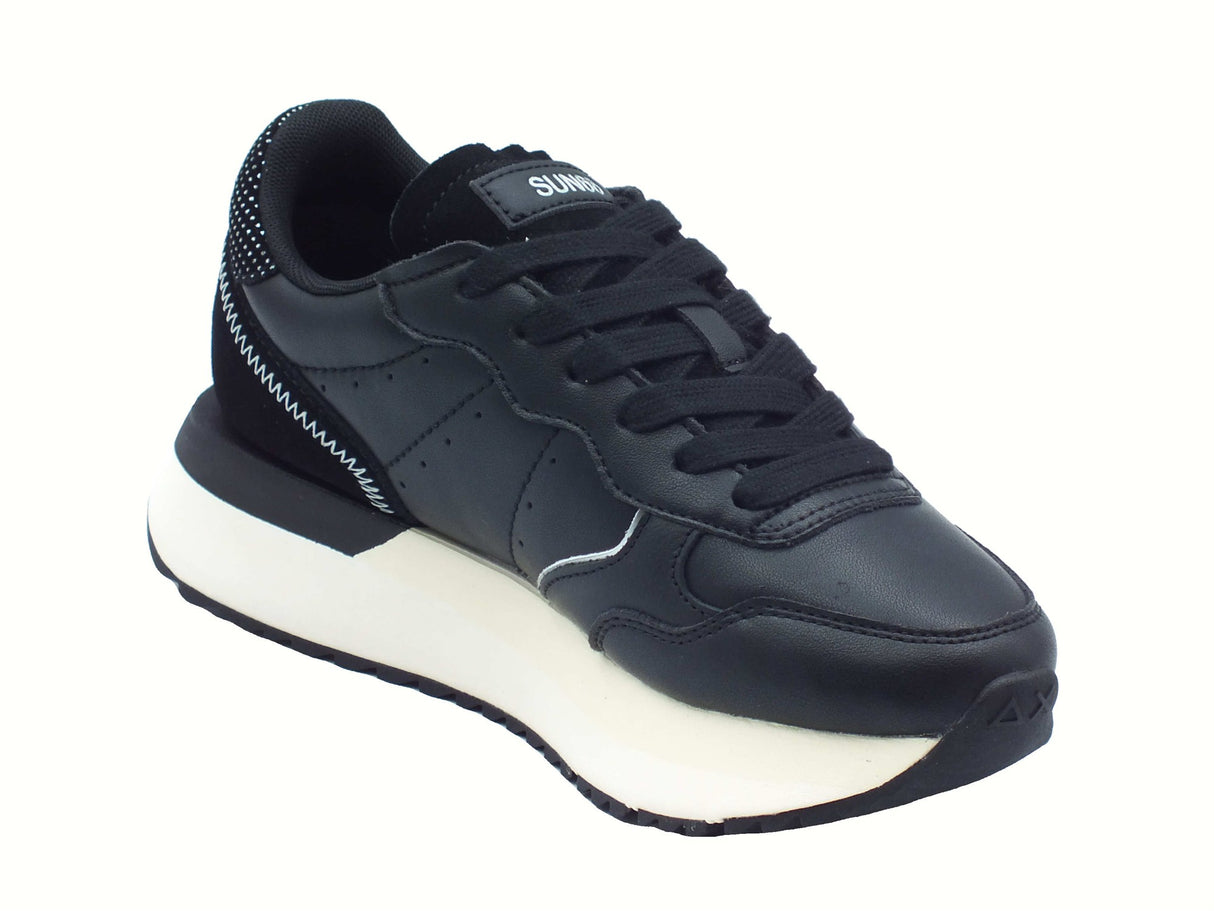 SUN68 SUN68 Z45211 Big Ally Nero Scarpe Sportive per Donna in pelle Nero