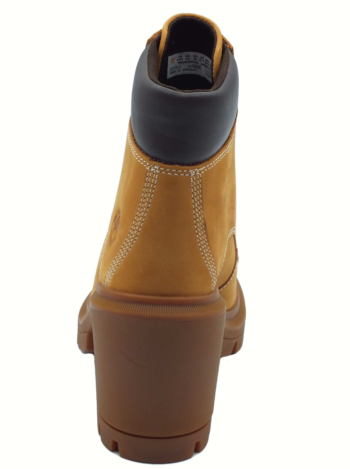 Timberland Timberland 0A5Y5R Allington Heights Boot Wheat Scarponcini per Donna in pelle tacco alro Boot Wheat