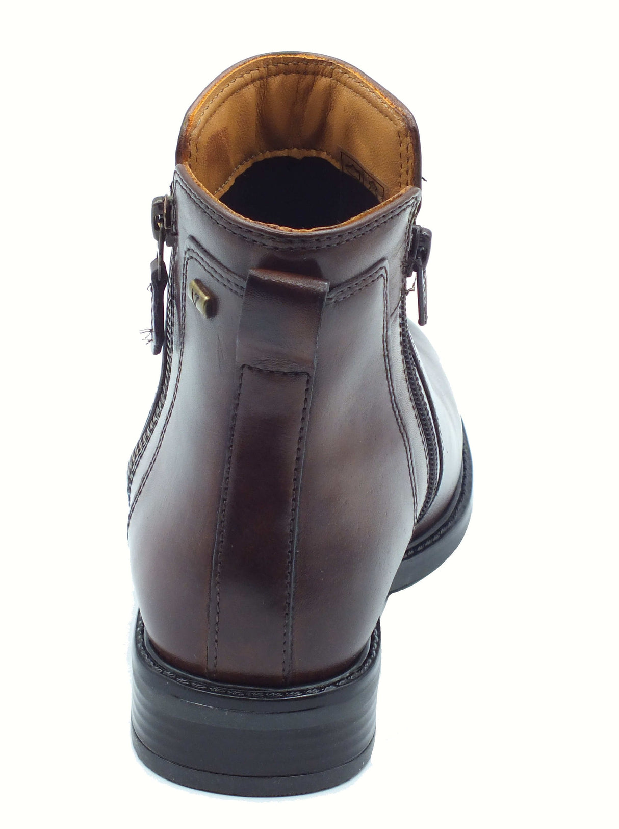 Valleverde Valleverde 17103 Vitello Marrone Tronchetti eleganti per Donna in pelle con lampo Marrone