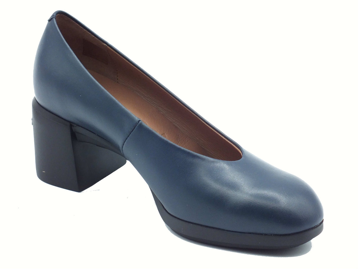 Wonders Wonders H-6701 ReGhost Nature Noche Decoltè per Donna in pelle blu notte tacco medio Noche