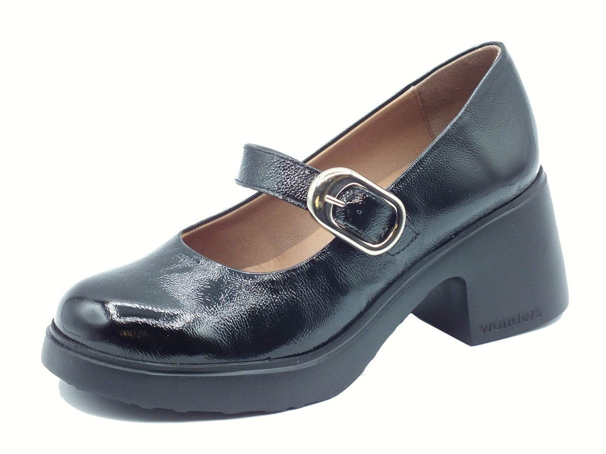 Wonders Wonders H-7122 Flytres Lack Negro Decoltè per Donna in pelle con tacco medio Negro