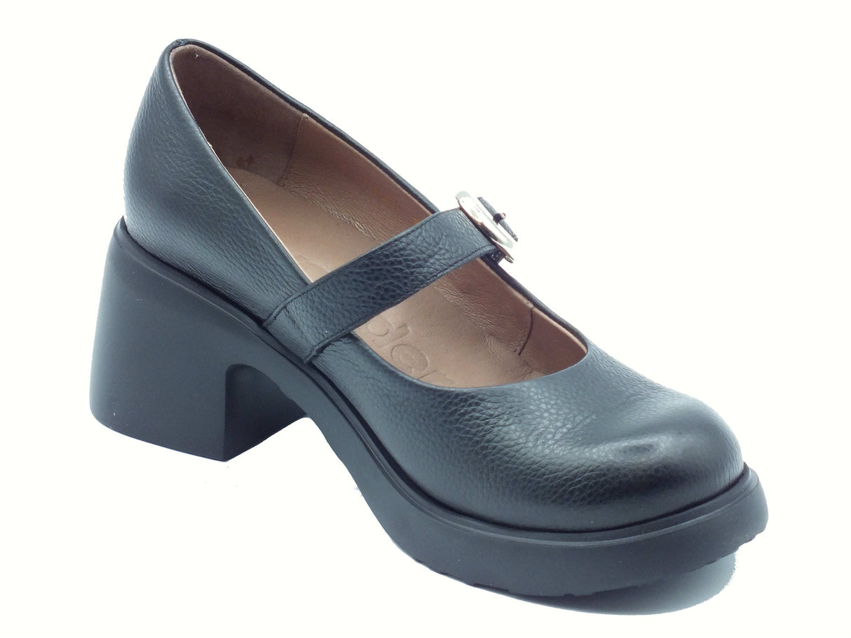 Wonders Wonders H-7122 Flytres Wild Negro Decoltè per Donna in pelle con tacco medio Negro