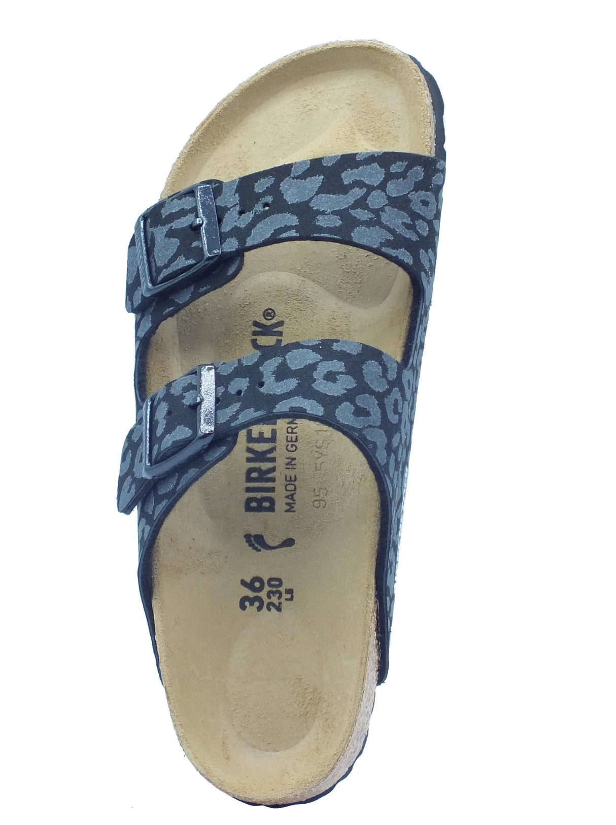 Birkenstock Birkenstock Sandali zeppa bassa Donna 1030563 Arizona BS SYN Leo Black sintetico nero Black