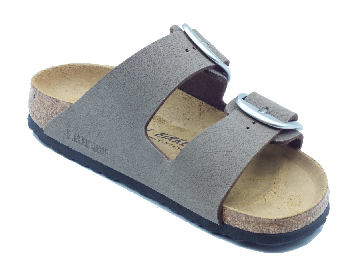 Birkenstock Birkenstock Sandali zeppa bassa Donna 1032081 Arizona Big Buckle Mocca pelle marrone Mocca