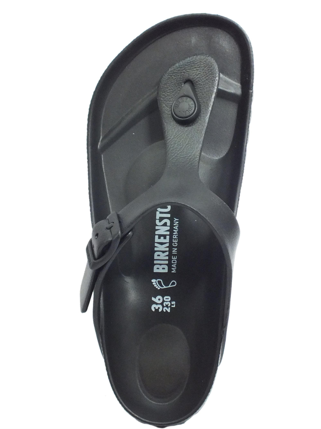 Birkenstock Infradito per donna Birkenstock in gomma nera Black