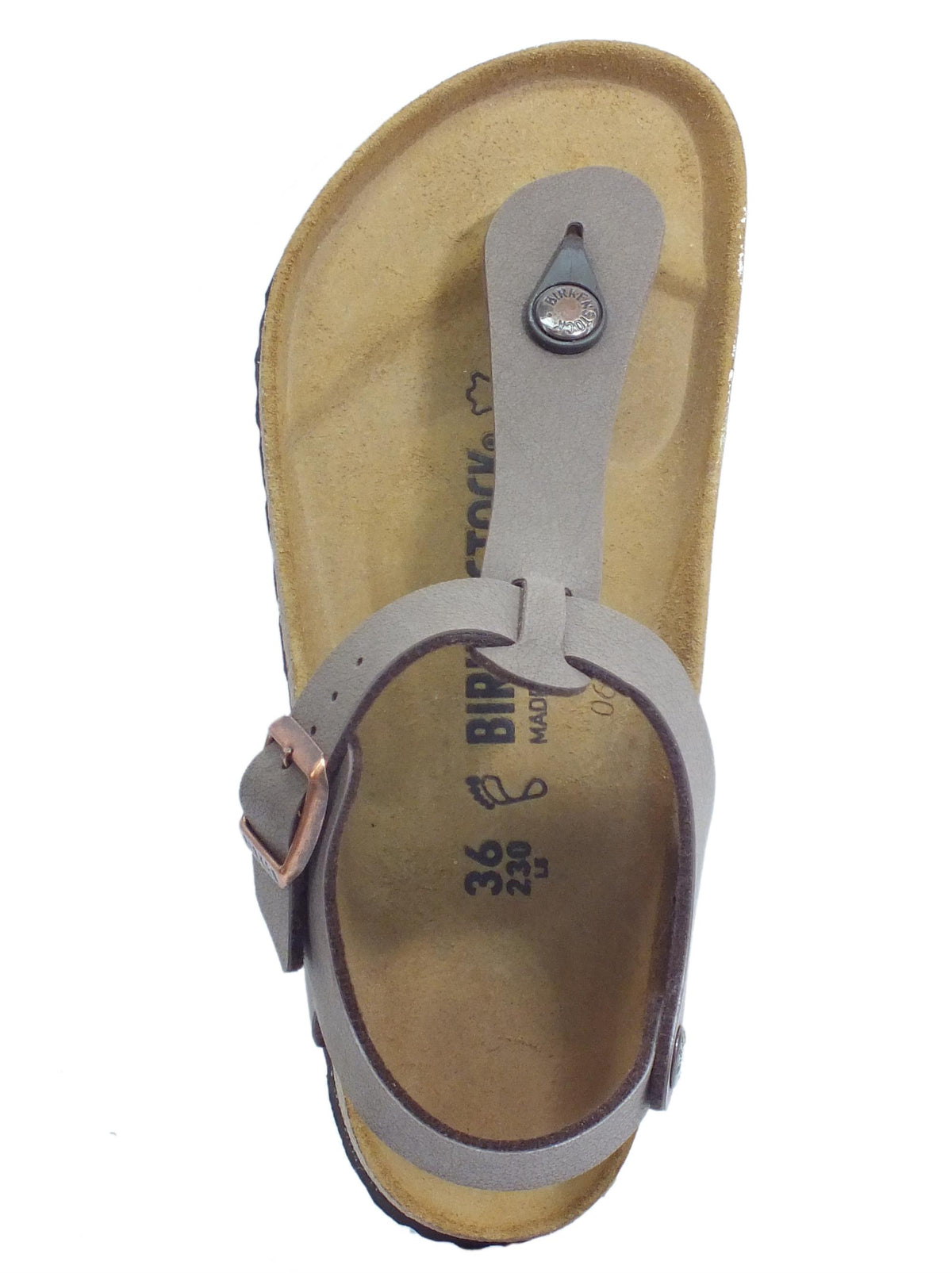 Birkenstock Birkenstock Infradito zeppa bassa Donna 0147131 Kairo Mocca sintetico marrone mocca