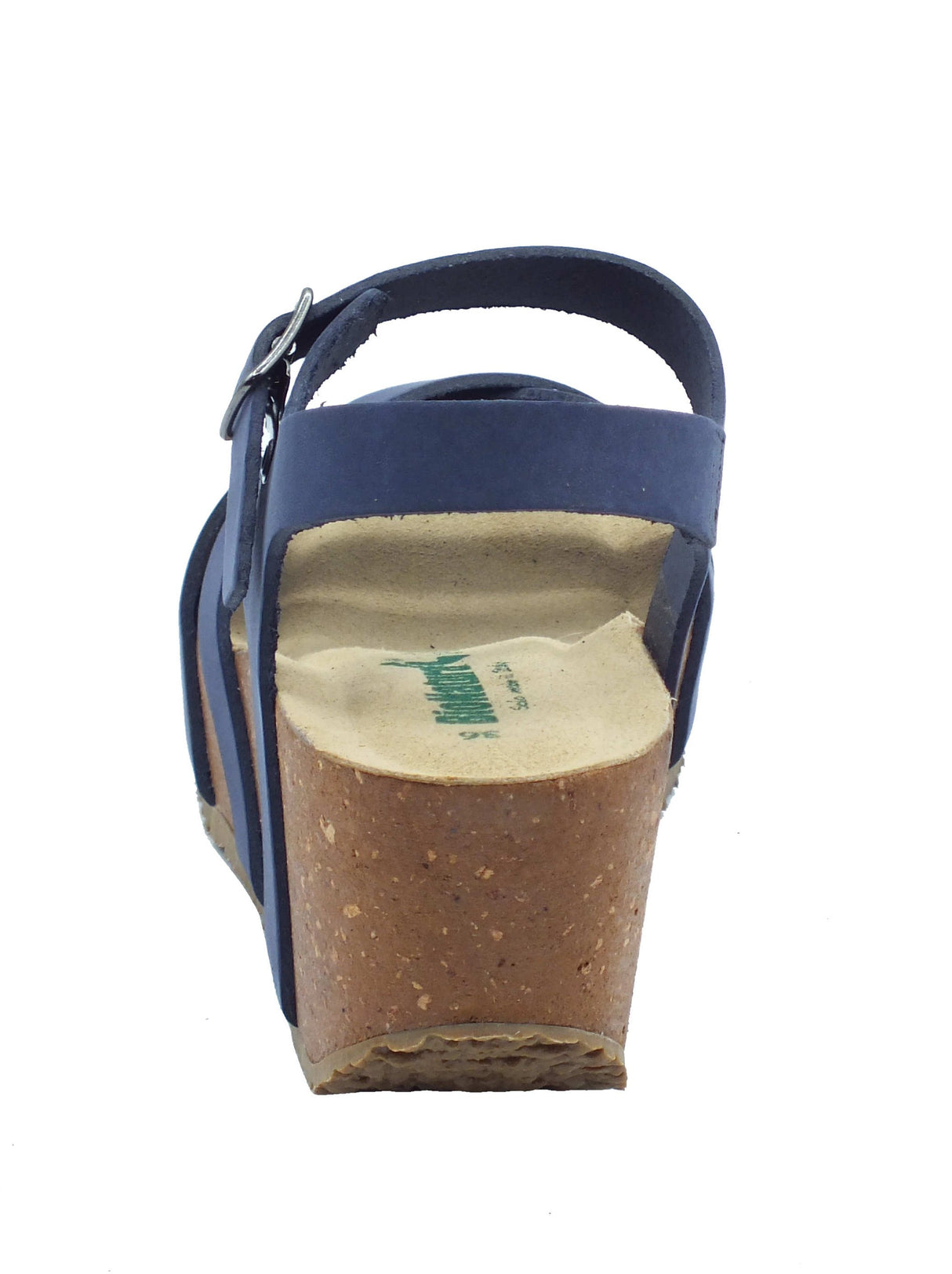 BioNatura BioNatura Sandali zeppa alta Donna 24CAPRI Imb Nabuk Blu China pelle blu Blu China