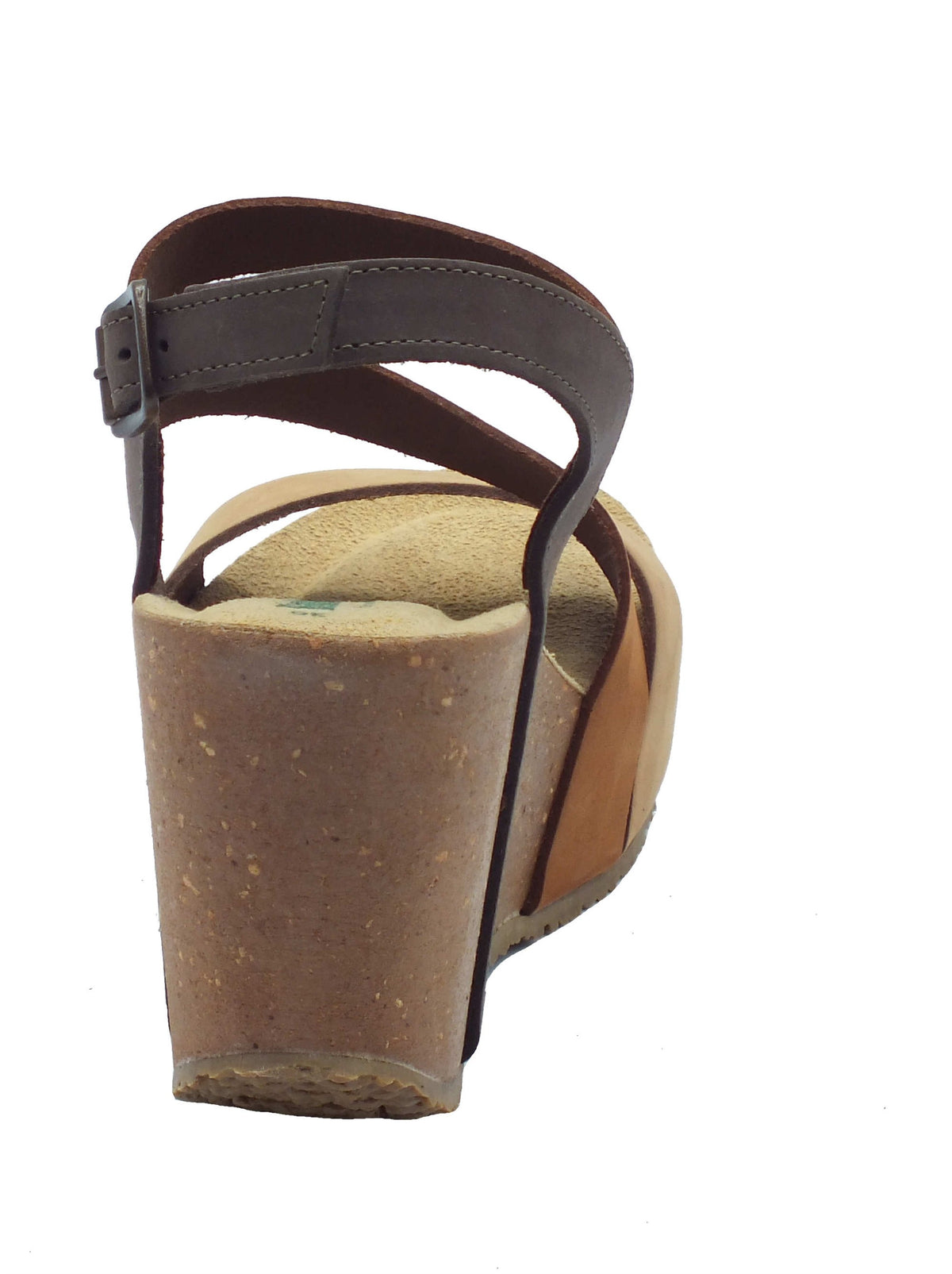 BioNatura BioNatura Sandali zeppa alta Donna 29A2008 Imb Nabuk Multy Brandy pelle marrone Multi Brandy