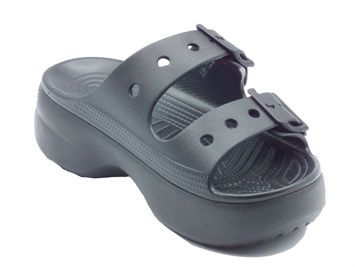 Crocs Crocs Sandali zeppa alta Donna 212880 Saturday Platform Black gomma nero Black