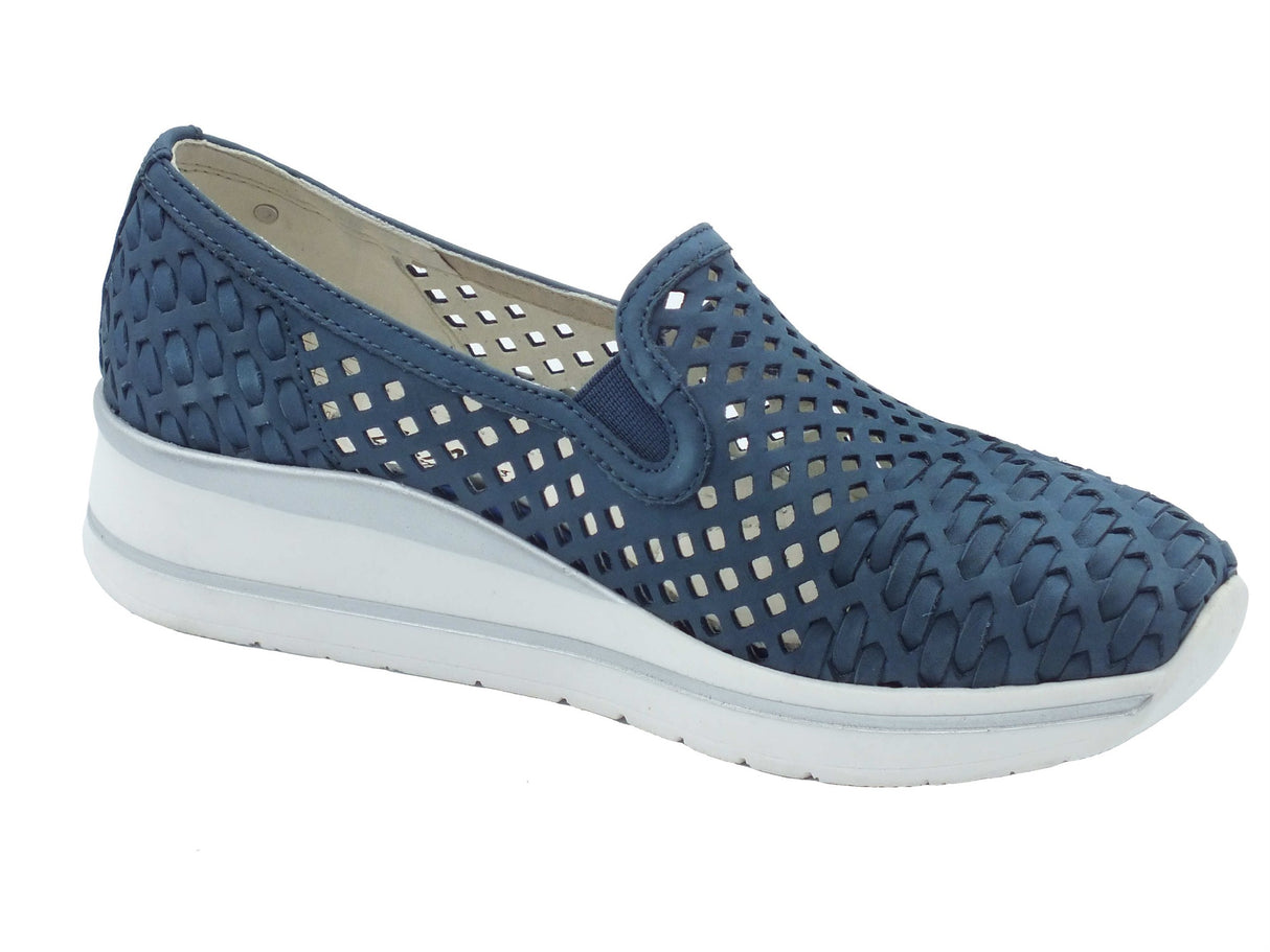 Cinzia Soft Cinzia Soft Mocassini Donna IV2014846C Cobalt pelle blu Cobalt