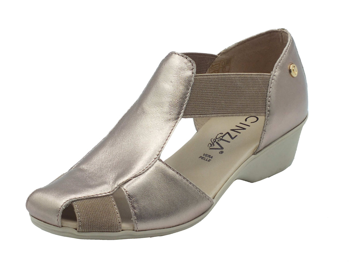 Cinzia Soft Cinzia Soft Mocassini Donna IV3021748S Gravel Sabbia pelle oro Gravel Sabbia