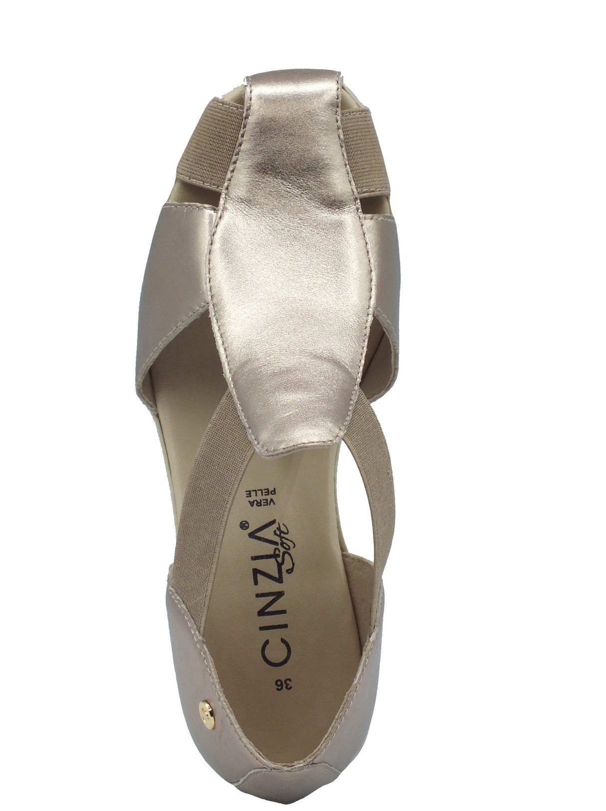 Cinzia Soft Cinzia Soft Mocassini Donna IV3021748S Gravel Sabbia pelle oro Gravel Sabbia